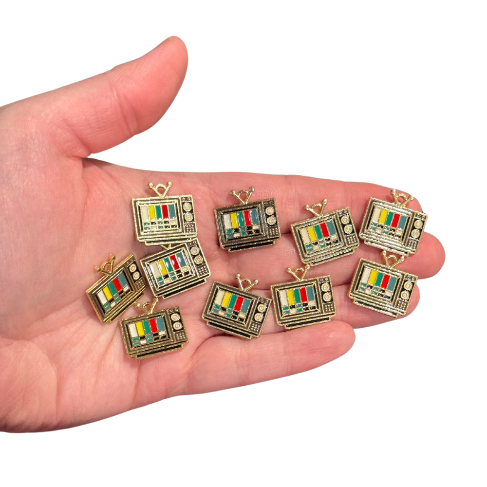 10pcs Antique TV Charms