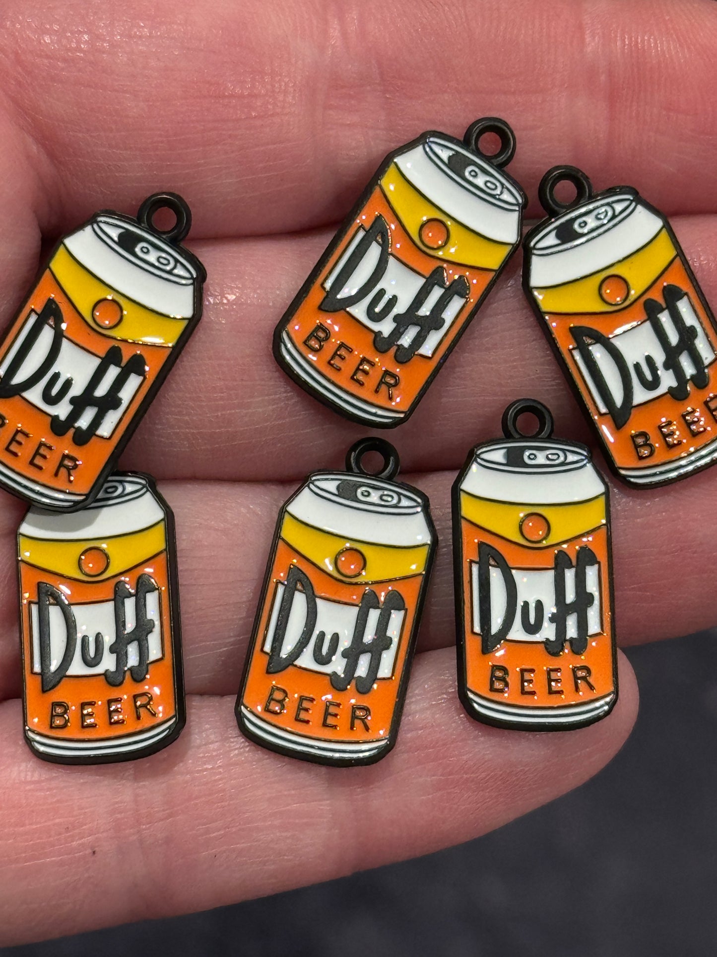 6pcs Duff Beer Charms