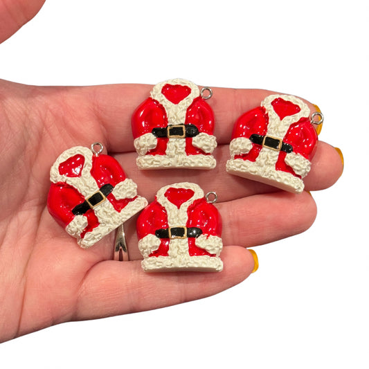 4pcs Classic Santa Jacket Suit Charms