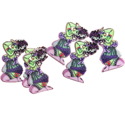 6pcs Sexy Thick Bride of Frankenstein Charms