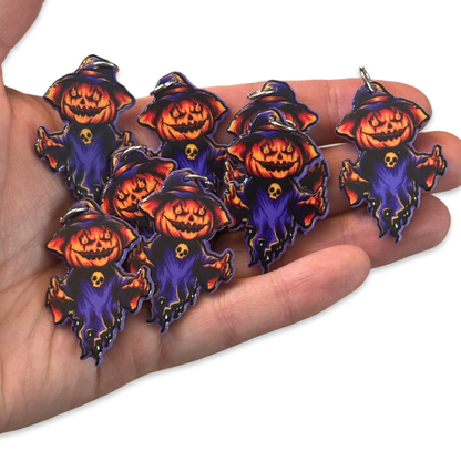 8pcs Pumpkin Jack o lantern ghost charms