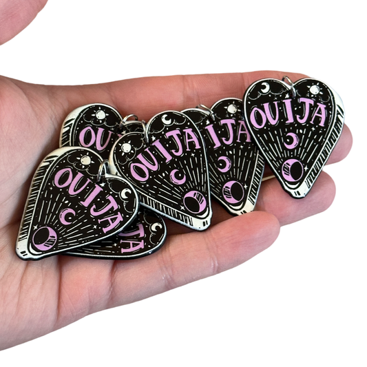 6pcs Black purple Ouija Planchette Charms