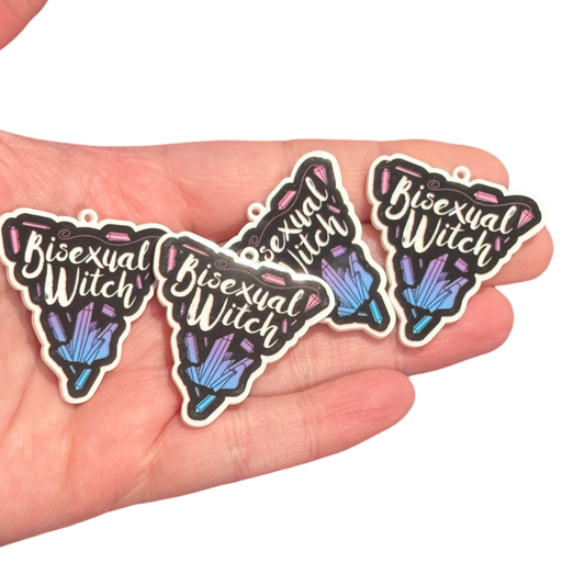 4pcs Bisexual Witch Charms