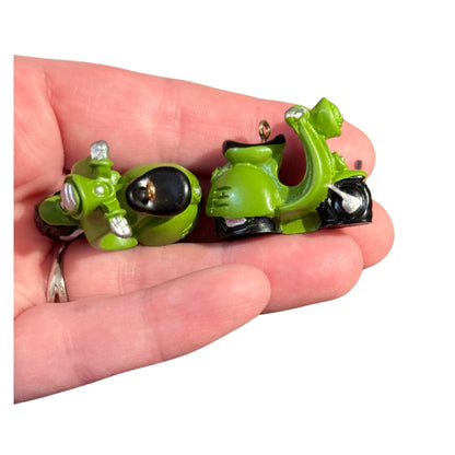 2pcs Green scooter charms