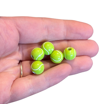 10pcs Tennis Softball Focal Beads