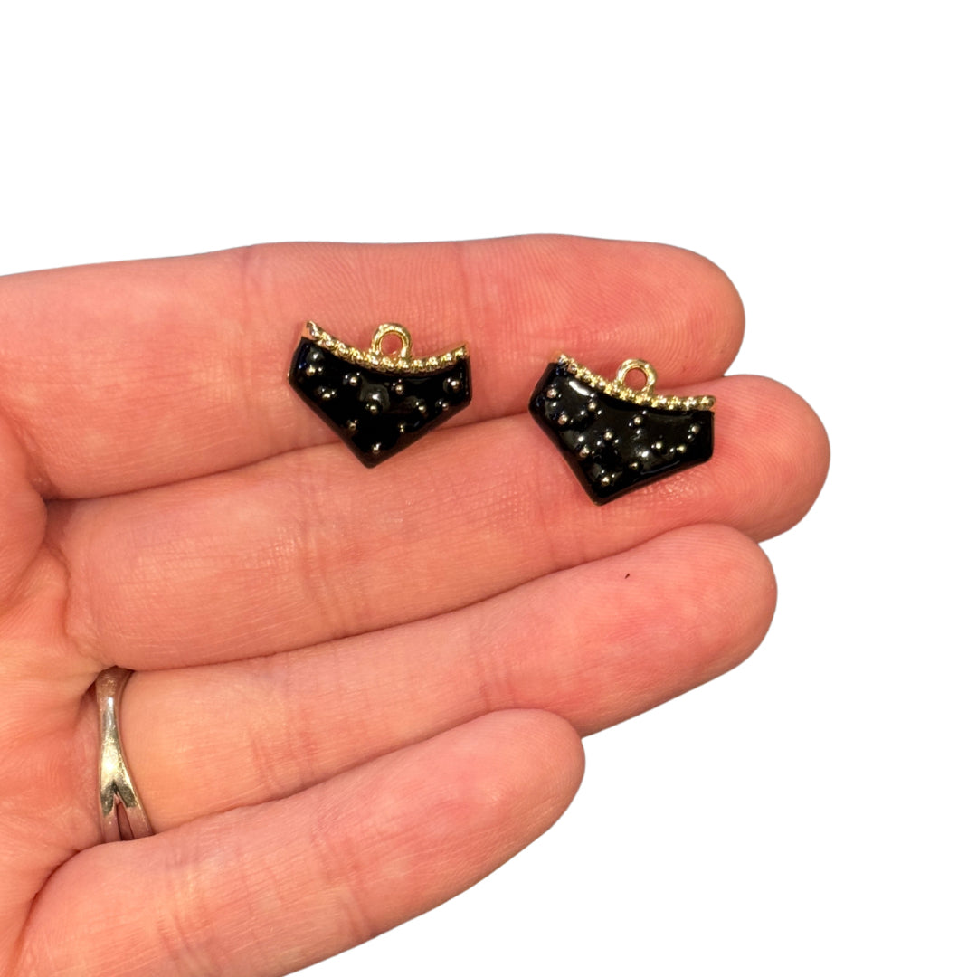 2pcs Black Panty Panties Charms