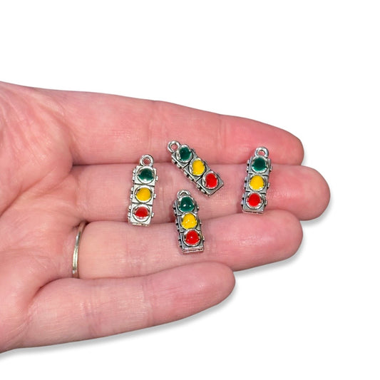 4pcs Traffic light charms