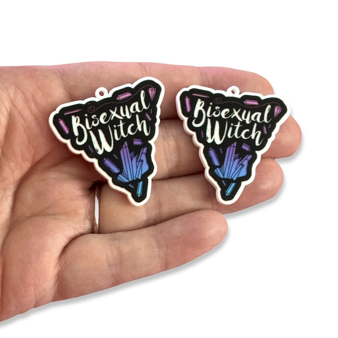 4pcs Bisexual Witch Charms