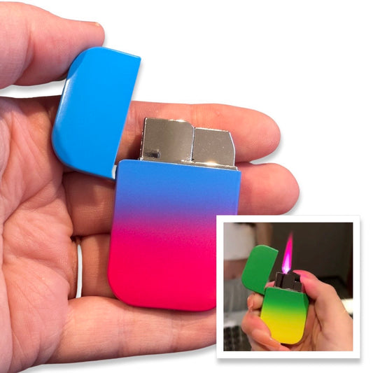 PINK FLAME! Pink & blue Ombre lighter