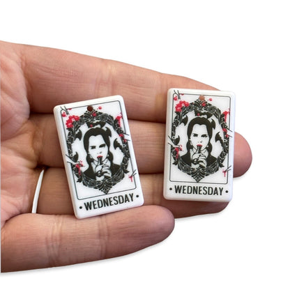 4pcs Wednesday Adams Tarot  Family charms