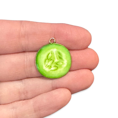 Cucumber Slice Charm